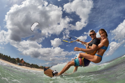 Kitesurfing