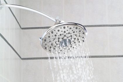 How can I install a new shower head in my bathroom