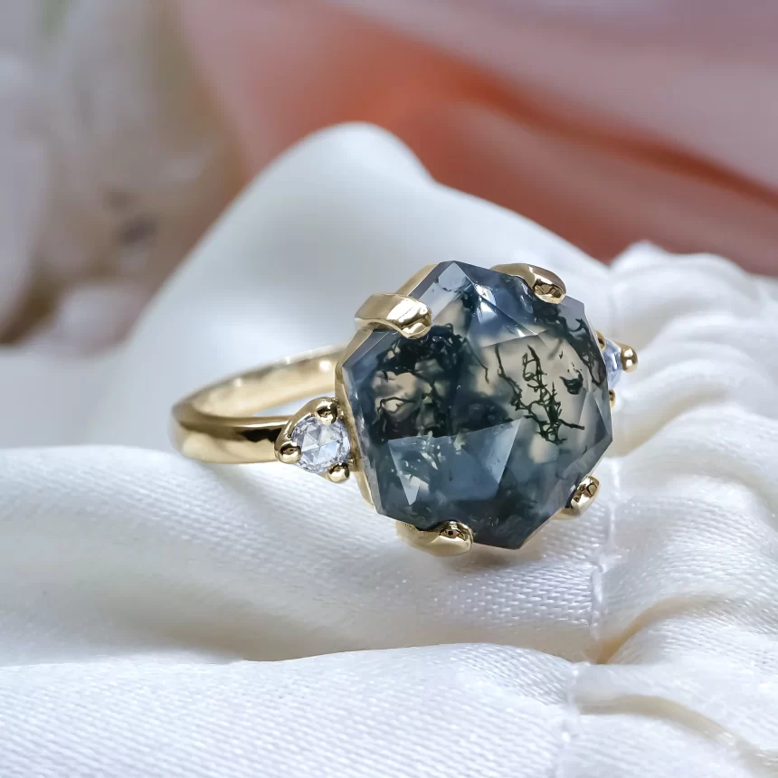 Discover the Magic of Moss Agate: Unique Engagement Rings for Women