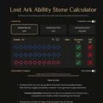 The Lost Ark Ability Stone Calculator