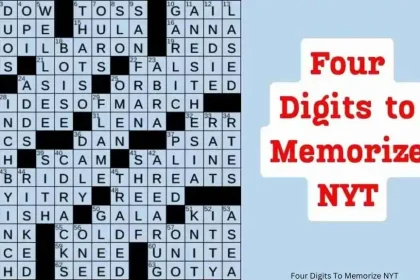 Four Digits To Memorize NYT