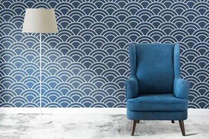 Modern Blue Wallpaper