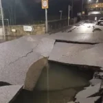 Glasgow Water Main Break on Shettleston Road