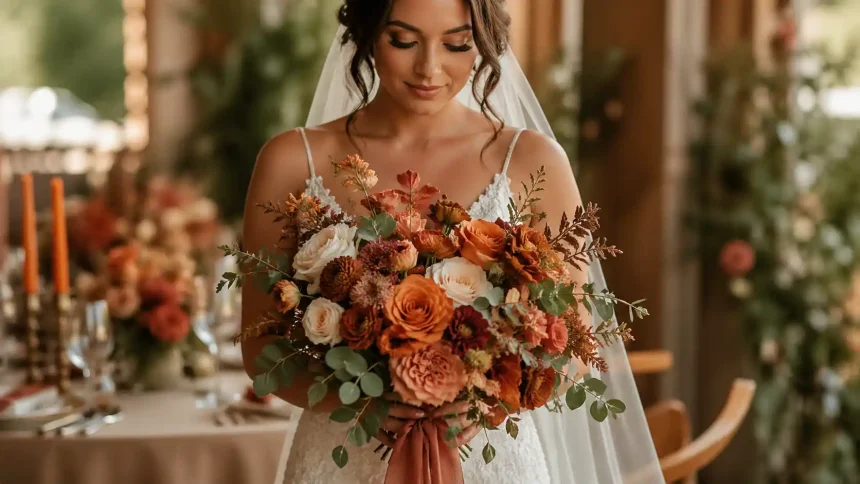 Orange Wedding Flowers