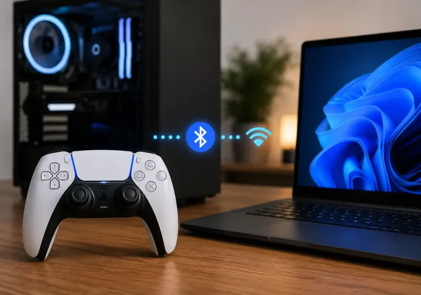 how to connect ps5 controller to pc