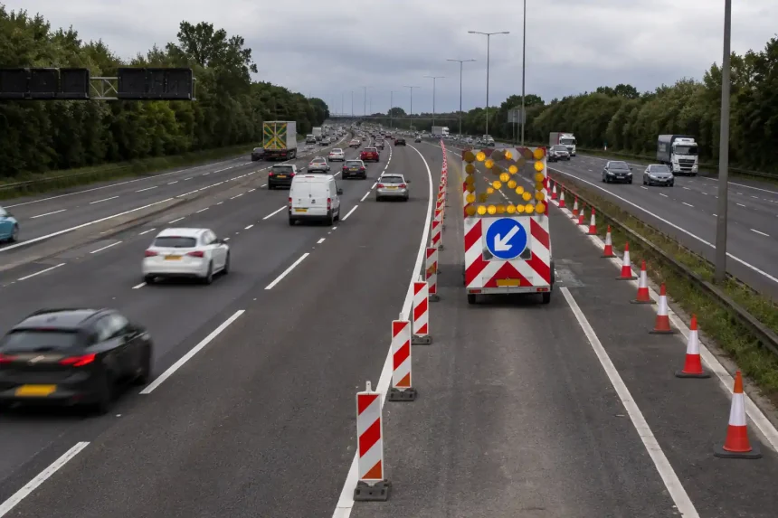 m6 walsall birmingham lanes closure