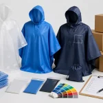 custom rain poncho and raincoat options