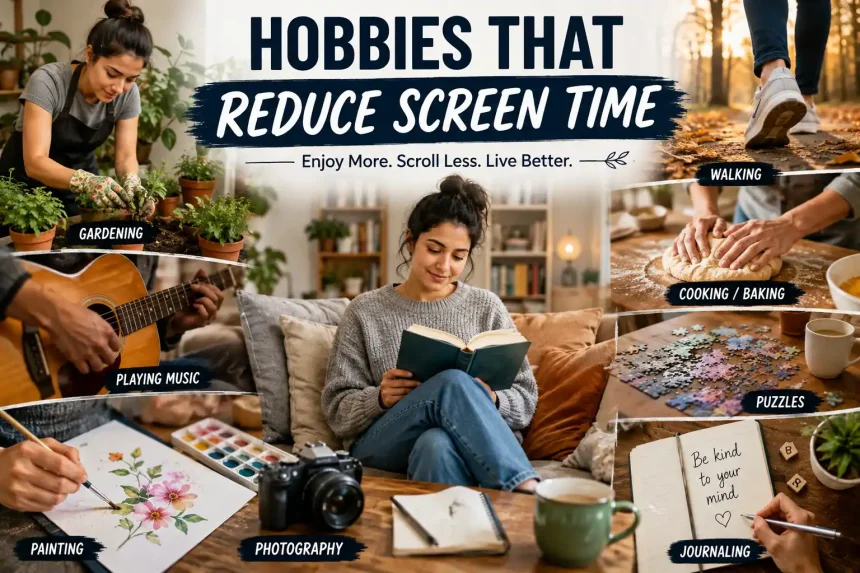 hobbies that reduce screen time