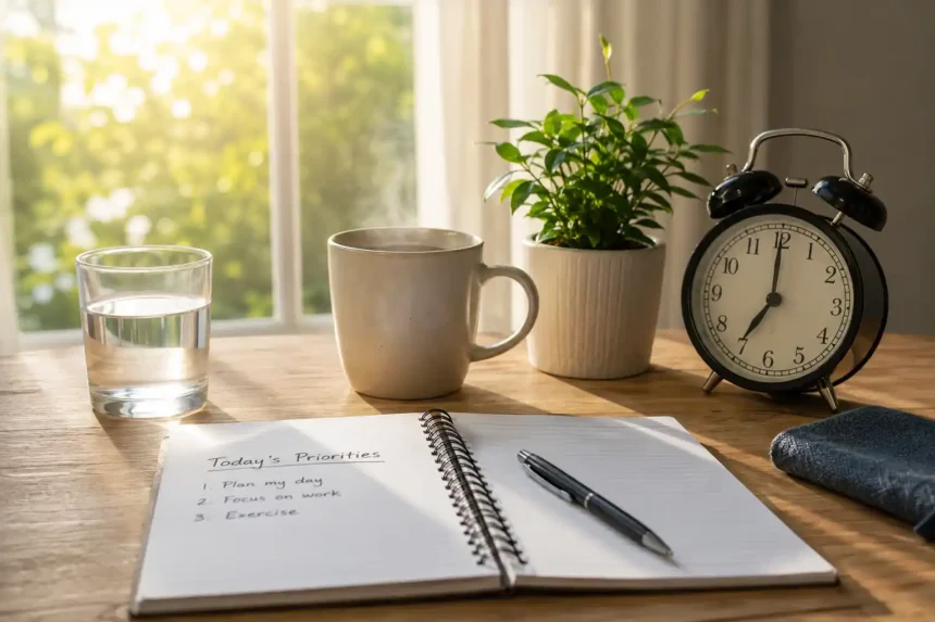 simple morning habits for busy people