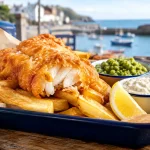 Traditional fish and chips