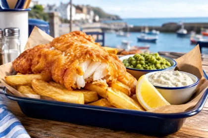 Traditional fish and chips