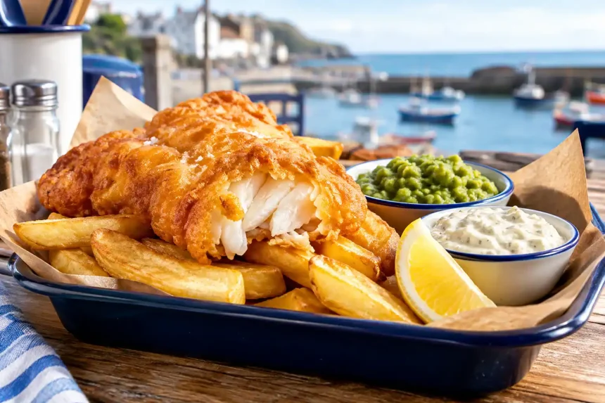 Traditional fish and chips